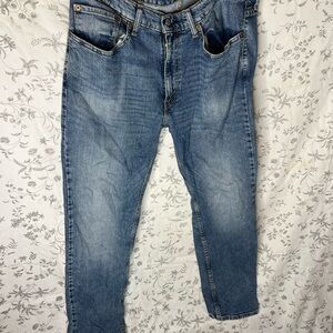 Levi's 514 Jeans Men's 36x32 Blue Cotton Denim Straight Workwear Faded Stretch